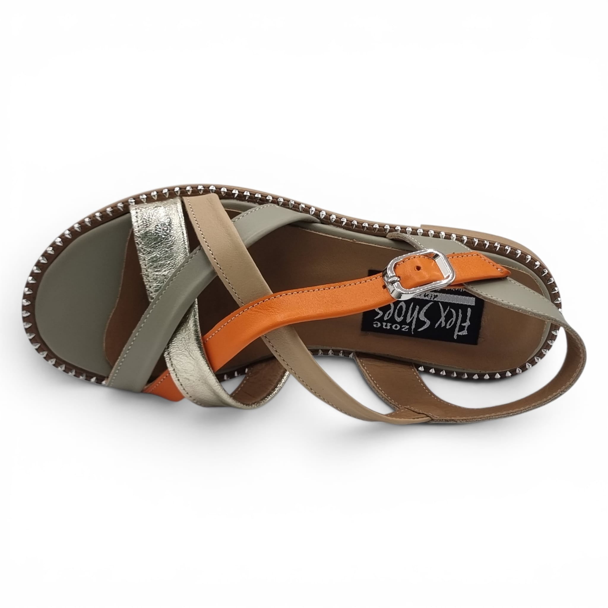 Sandale Damă Casual Confort Din Piele Naturală Avocado 13770