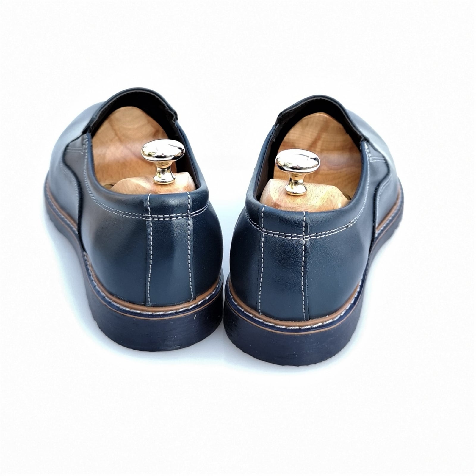 Pantofi Bărbați Casual Confort Din Piele Naturală Blue 2515
