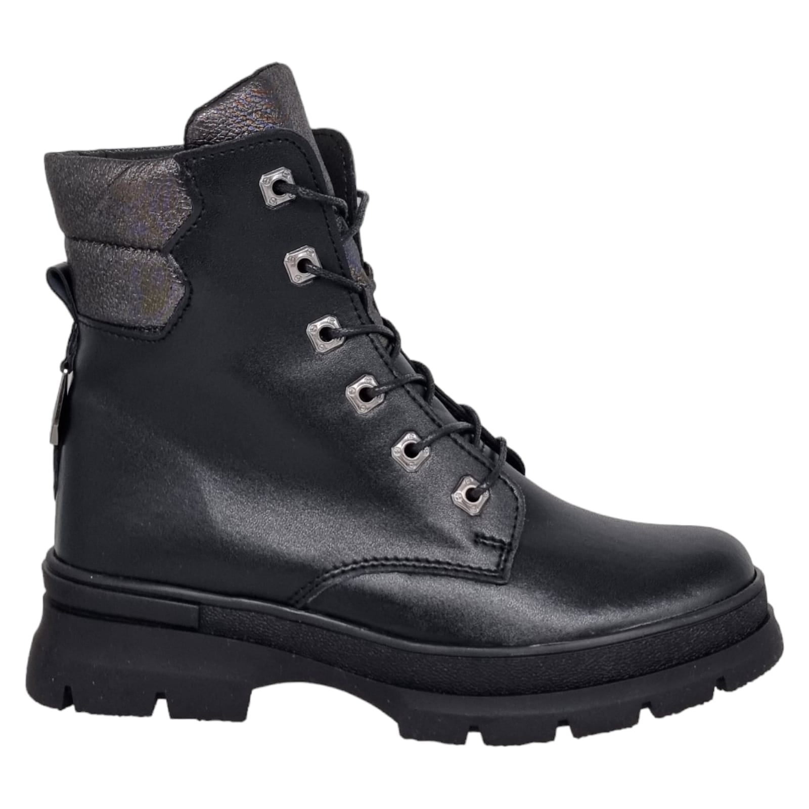 Ghete Damă Casual Din Piele Naturală Neagra 30241