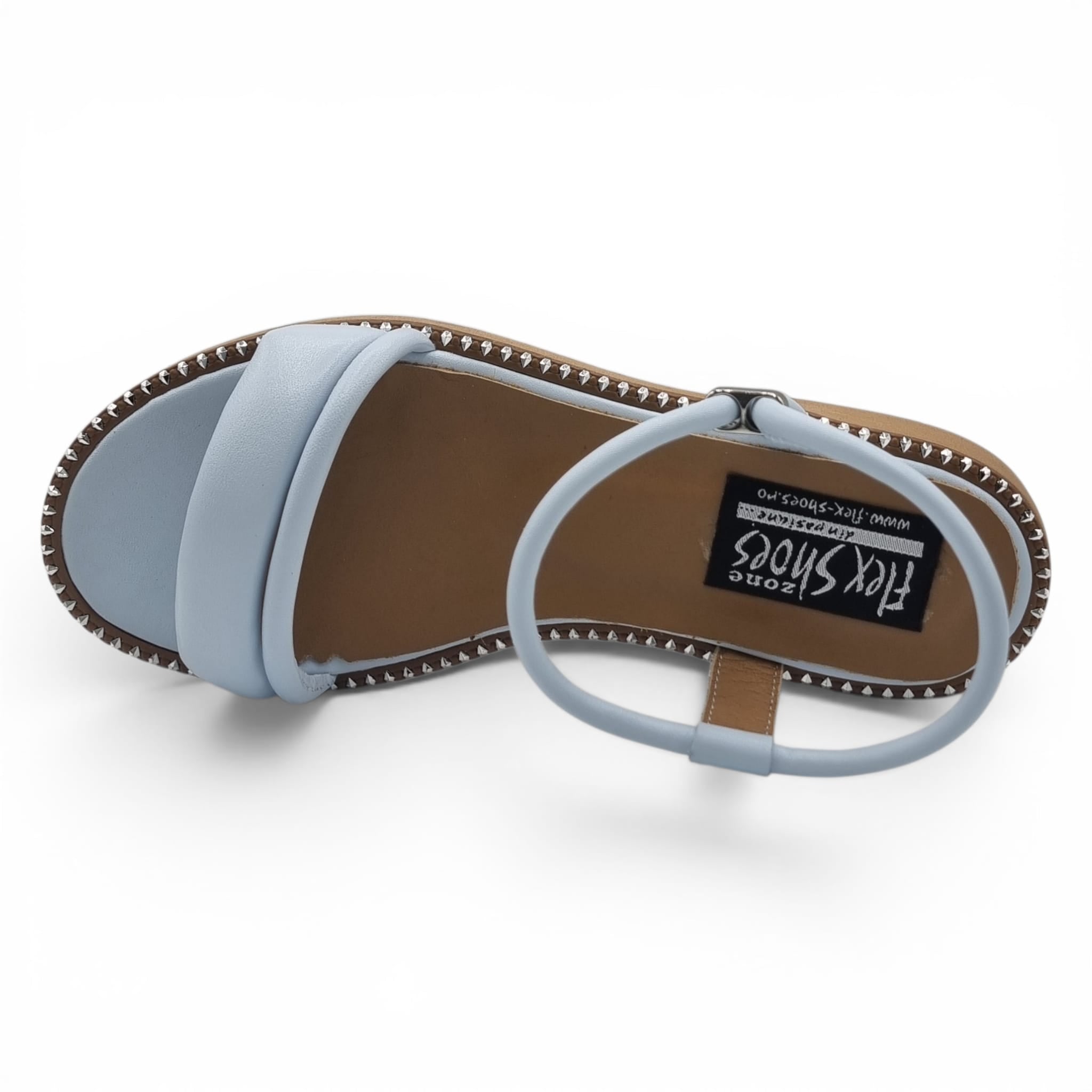 Sandale Damă Casual Confort Din Piele Naturală Blue 13773
