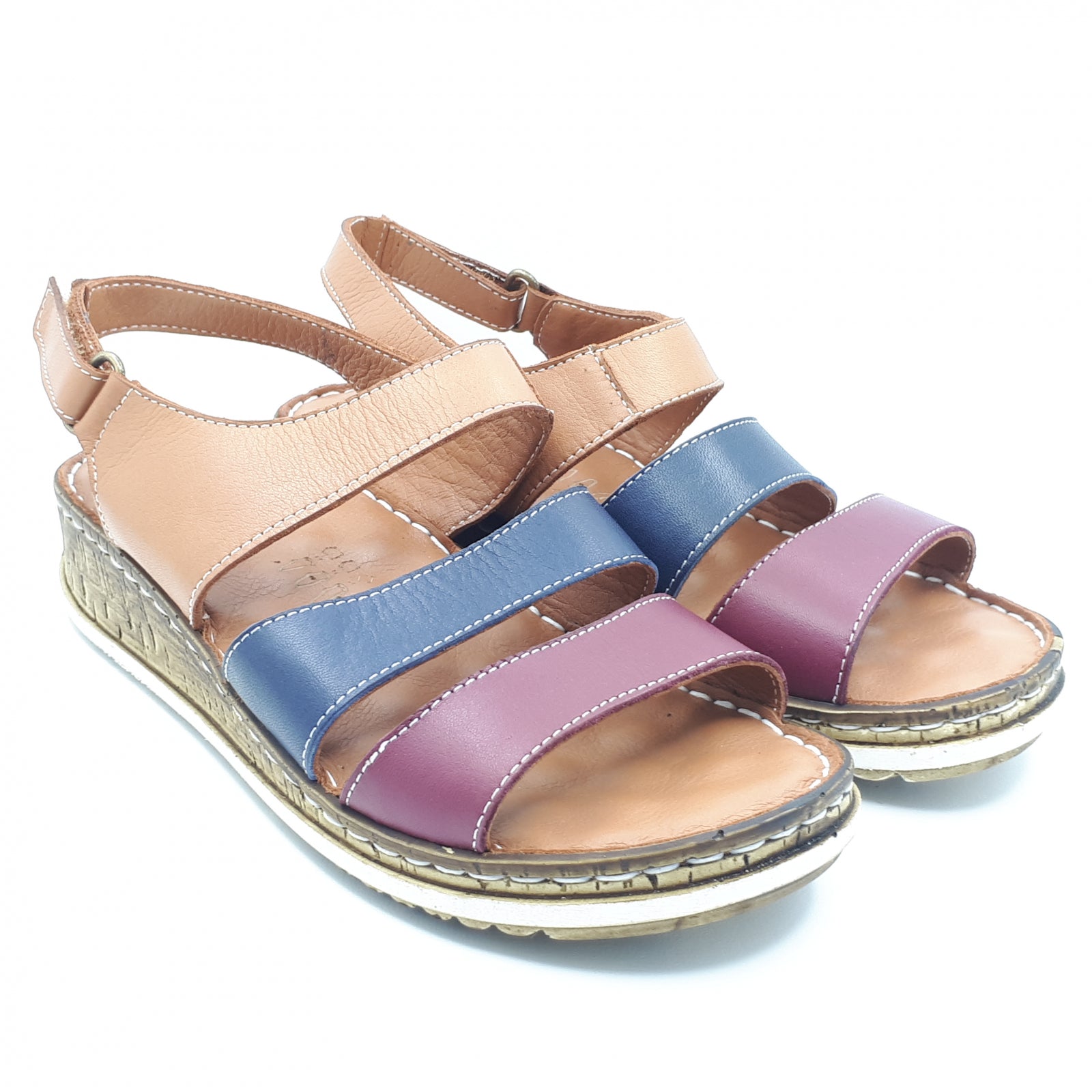 Sandale Damă Casual Confort Din Piele Naturală Nude 13517