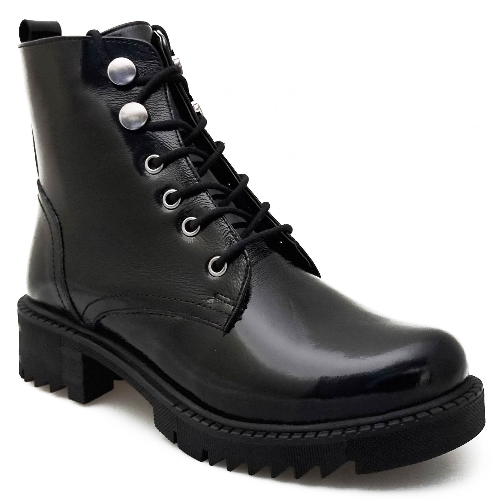 Ghete Damă Casual Din Piele Naturală Neagră 30156