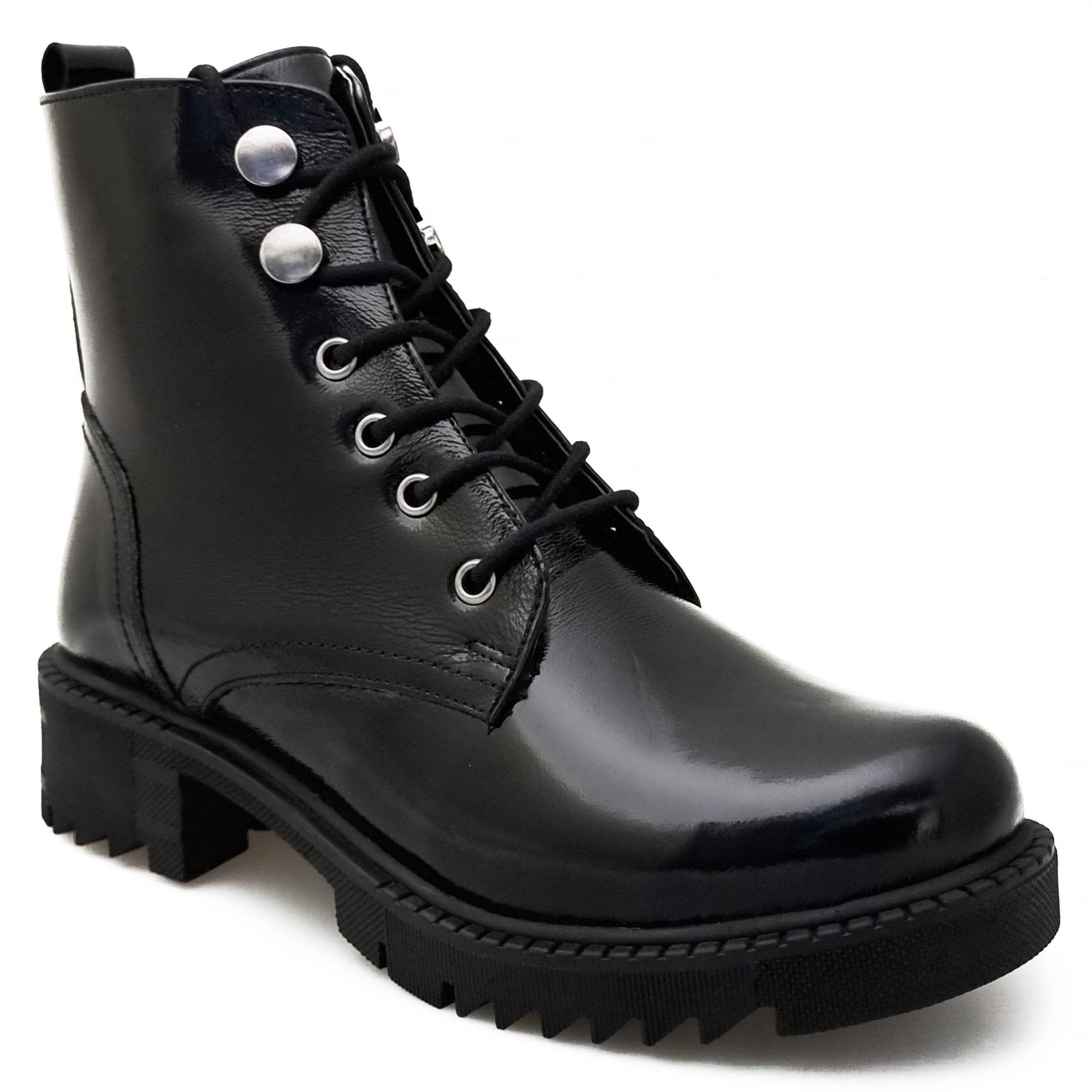 Ghete Damă Casual Din Piele Naturală Neagră 30156