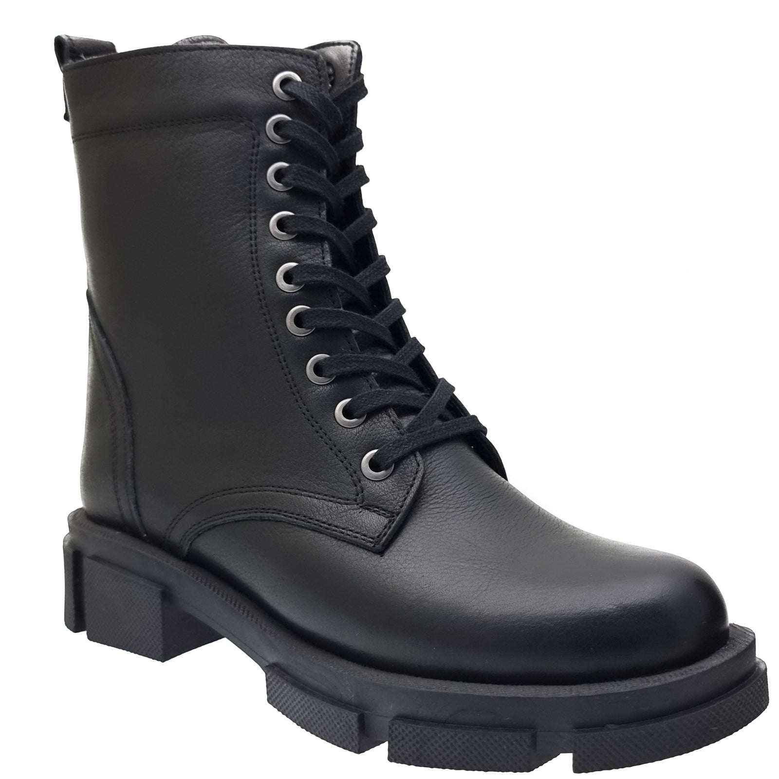 Ghete Damă Casual Din Piele Naturală Neagră 30164