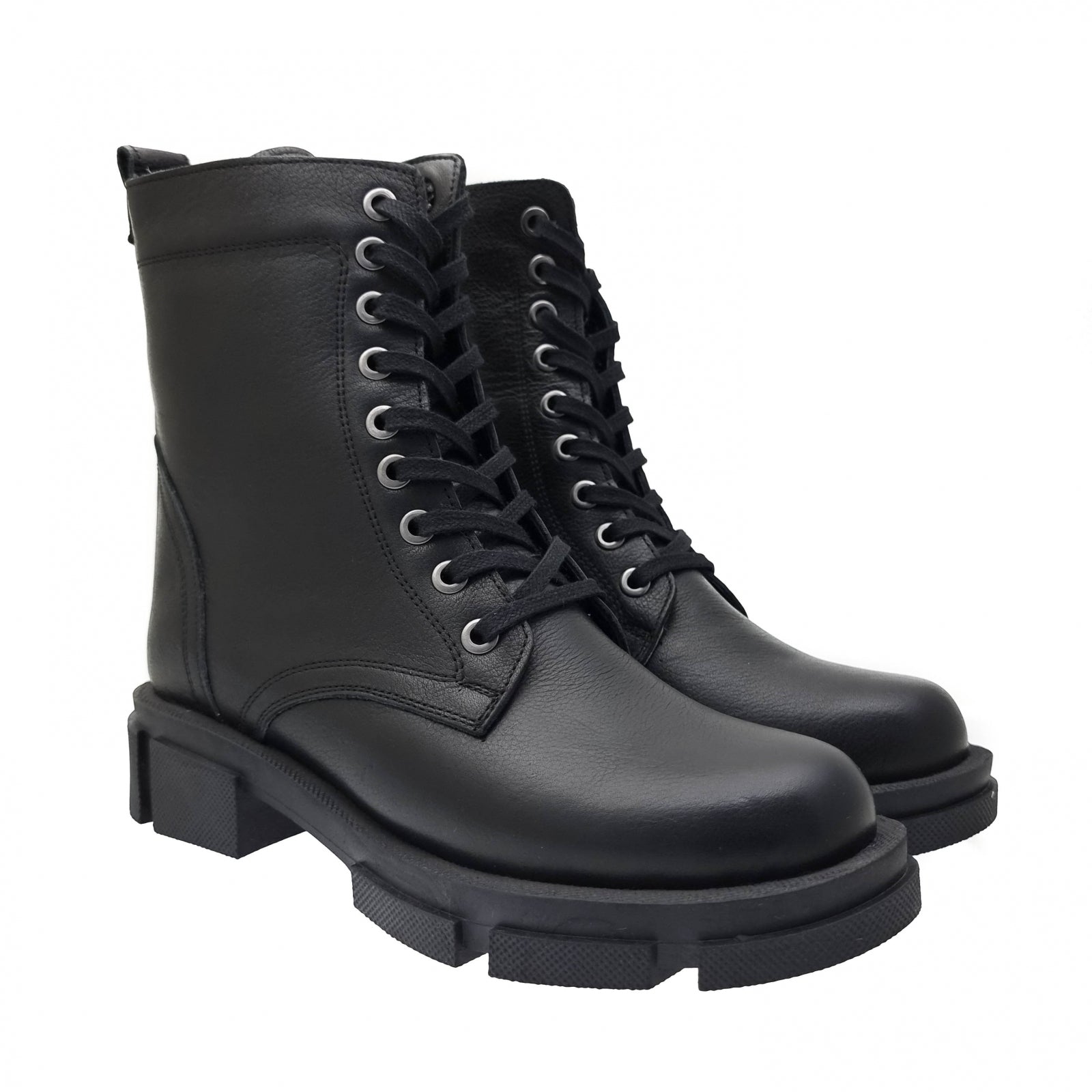 Ghete Damă Casual Din Piele Naturală Neagră 30164