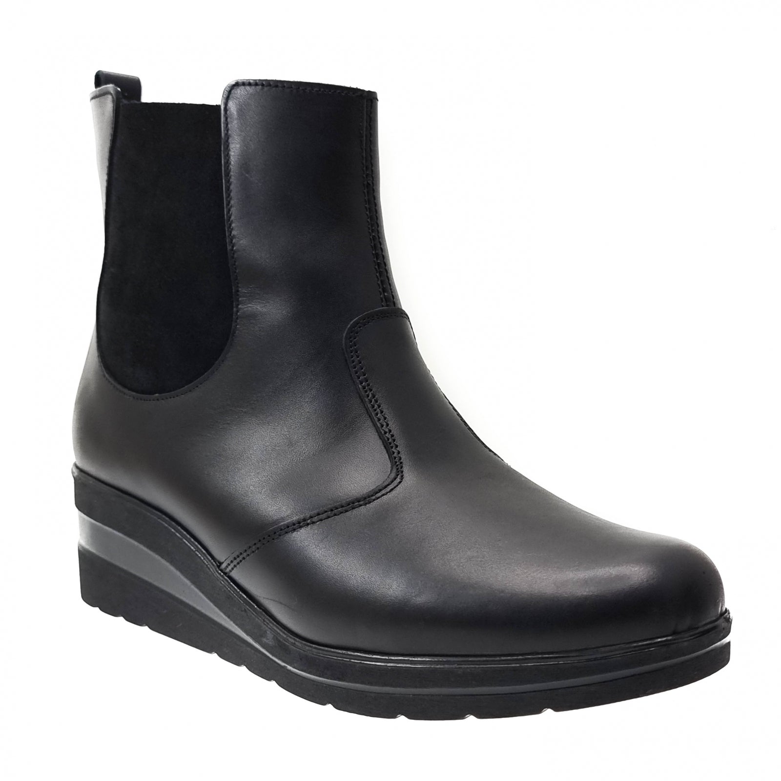 Ghete Damă Casual Din Piele Naturală Neagră 1118