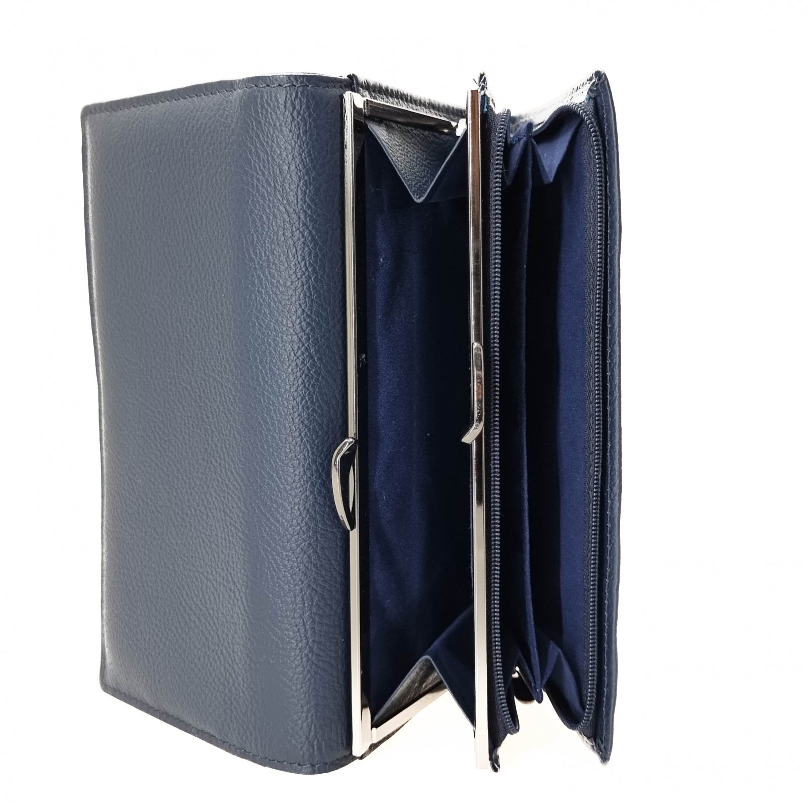 Portofel Damă Din Piele Naturală Blue 56524