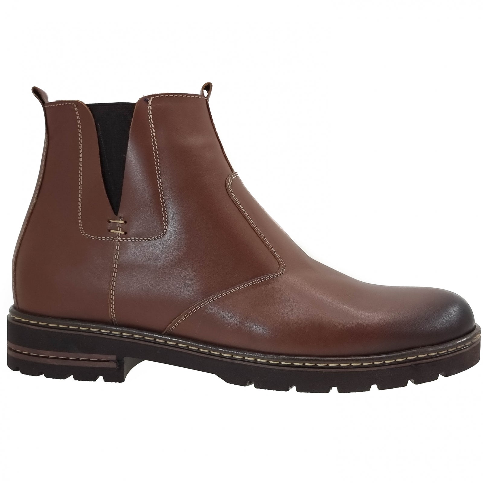 Ghete Bărbați Elegante Din Piele Naturală Maro 50116