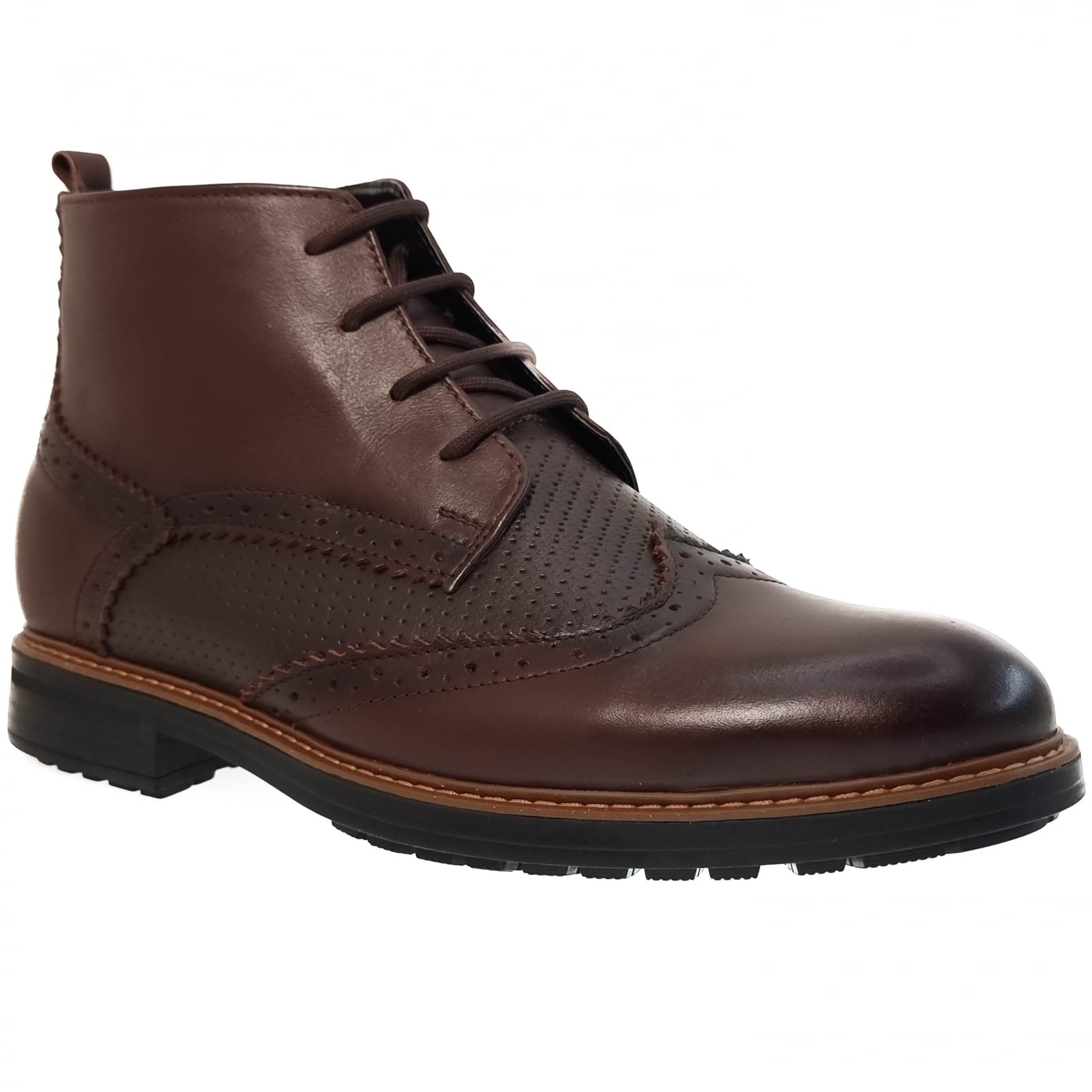 Ghete Bărbați Elegante Din Piele Naturală Maro 50117