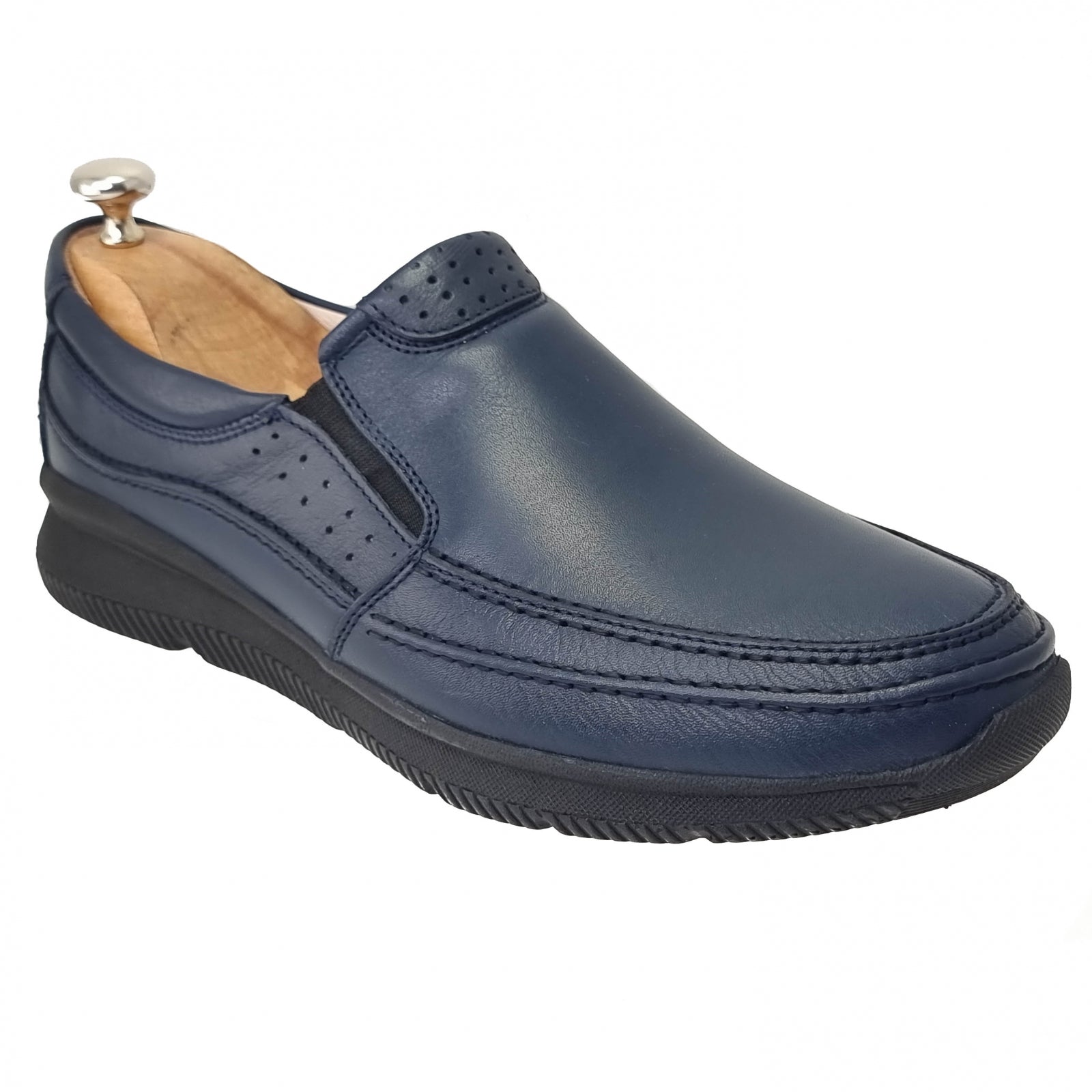 Pantofi Bărbați Casual Din Piele Naturală Blue 2544