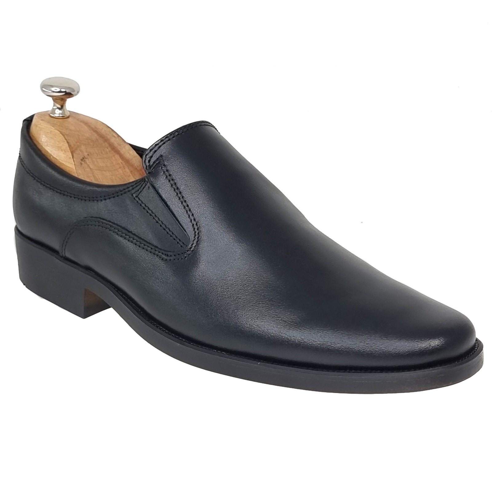 Pantofi Bărbați Eleganți Din Piele Naturală Neagră 518