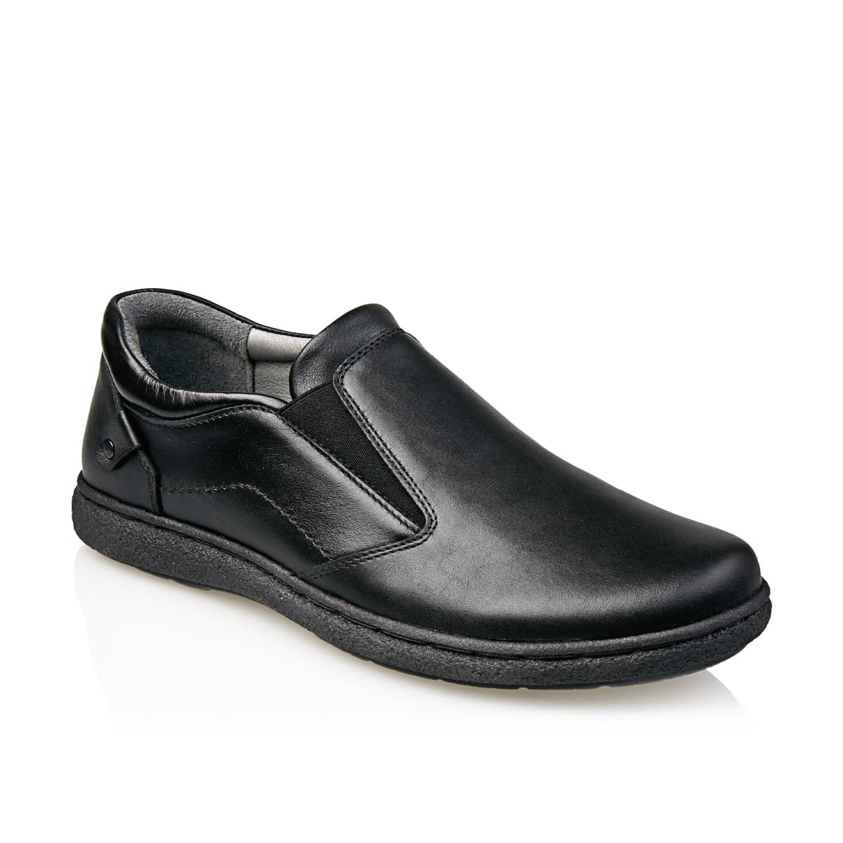 Pantofi Bărbați Casual Confort Din Piele Naturală Neagră 2510