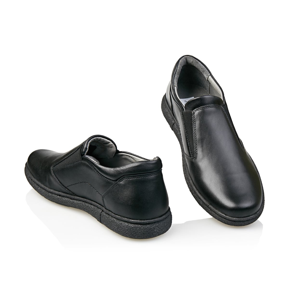 Pantofi Bărbați Casual Confort Din Piele Naturală Neagră 2510
