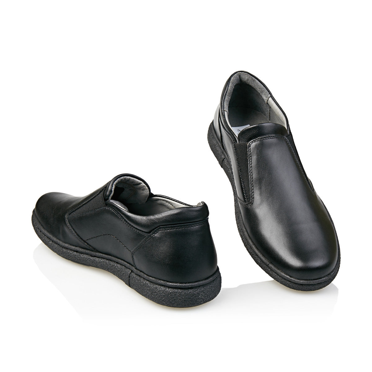 Pantofi Bărbați Casual Confort Din Piele Naturală Neagră 2510