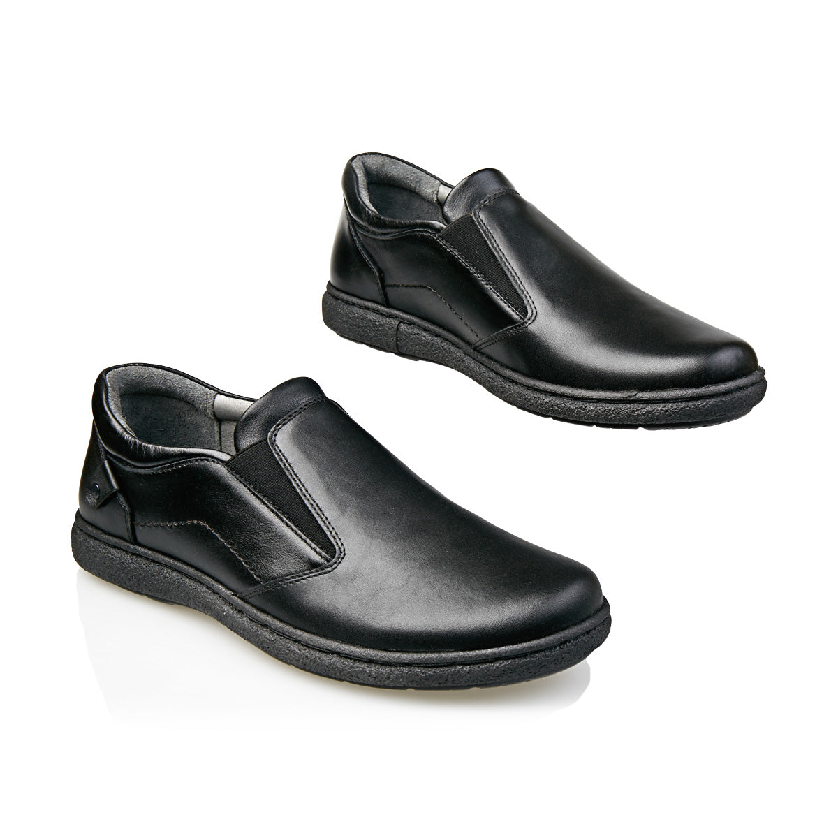 Pantofi Bărbați Casual Confort Din Piele Naturală Neagră 2510