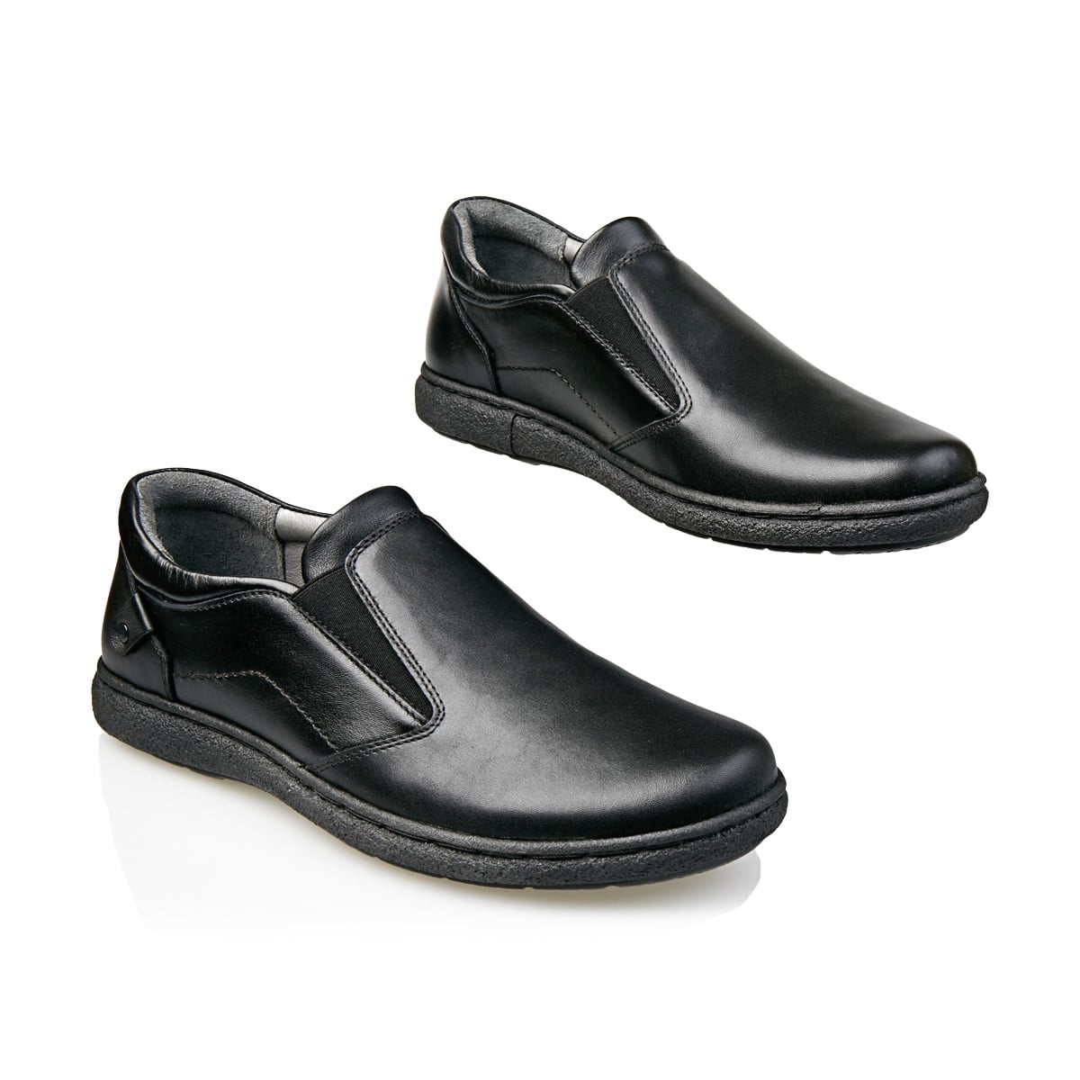 Pantofi Bărbați Casual Confort Din Piele Naturală Neagră 2510