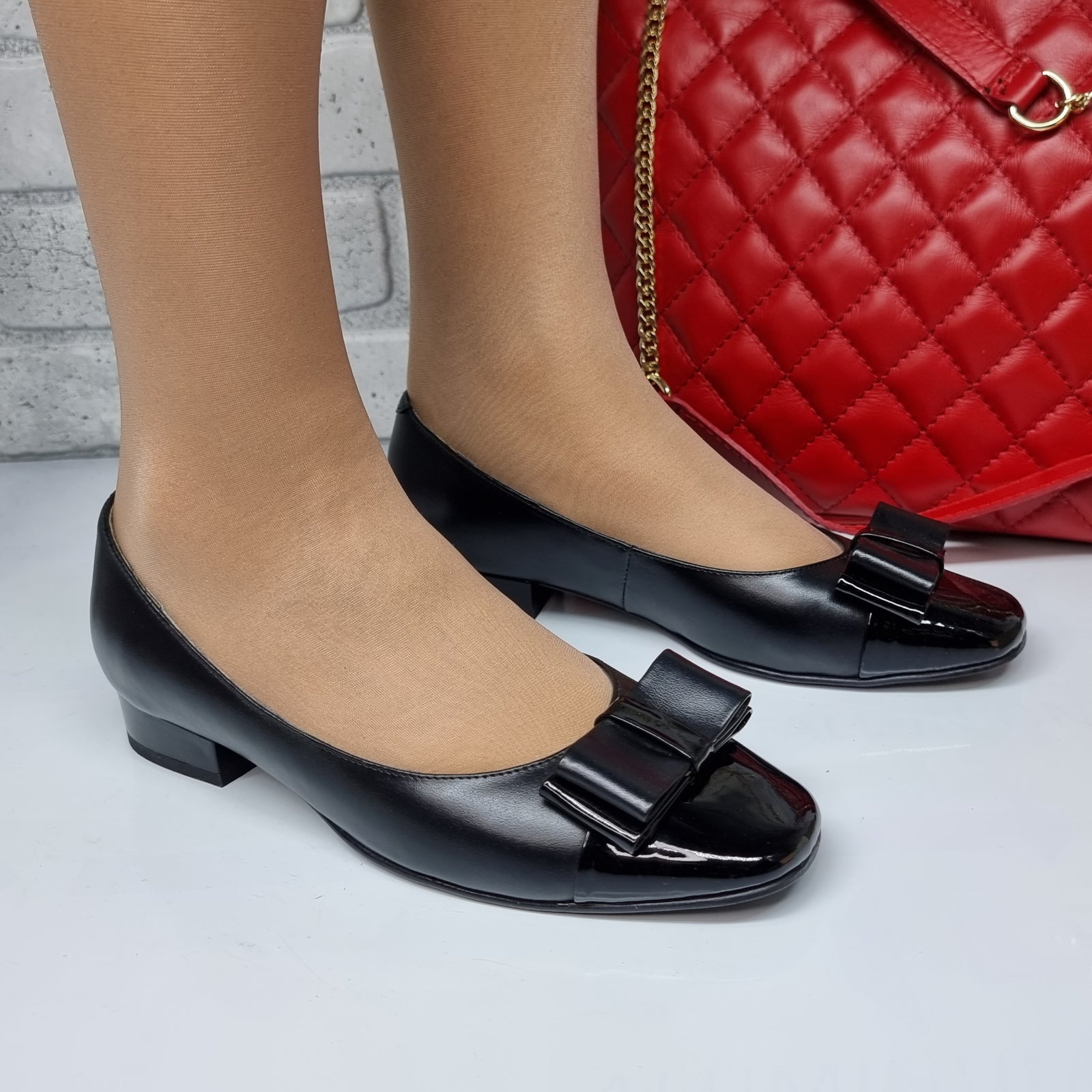 Pantofi Damă Eleganți Din Piele Naturală Neagră 20150