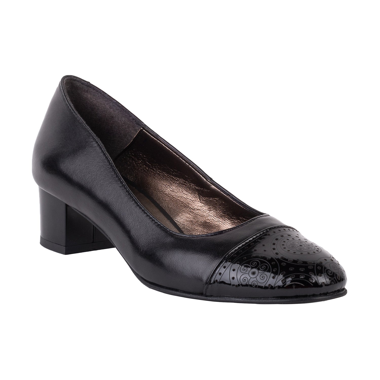 Pantofi Damă Eleganți Din Piele Naturală Neagra 20101