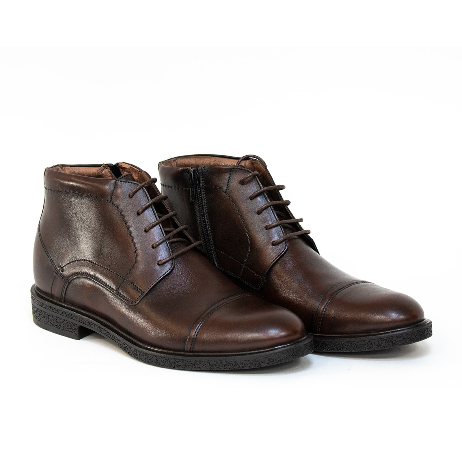 Ghete Bărbați Elegante Din Piele Naturală De Culoare Mile 50107