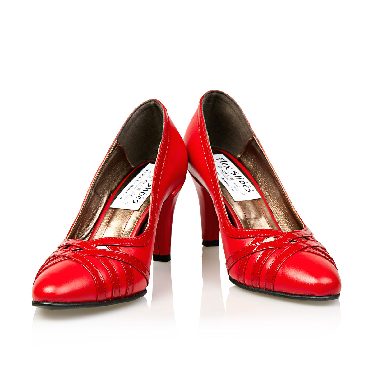 Pantofi Damă Eleganți Din Piele Naturală Roșie 20106