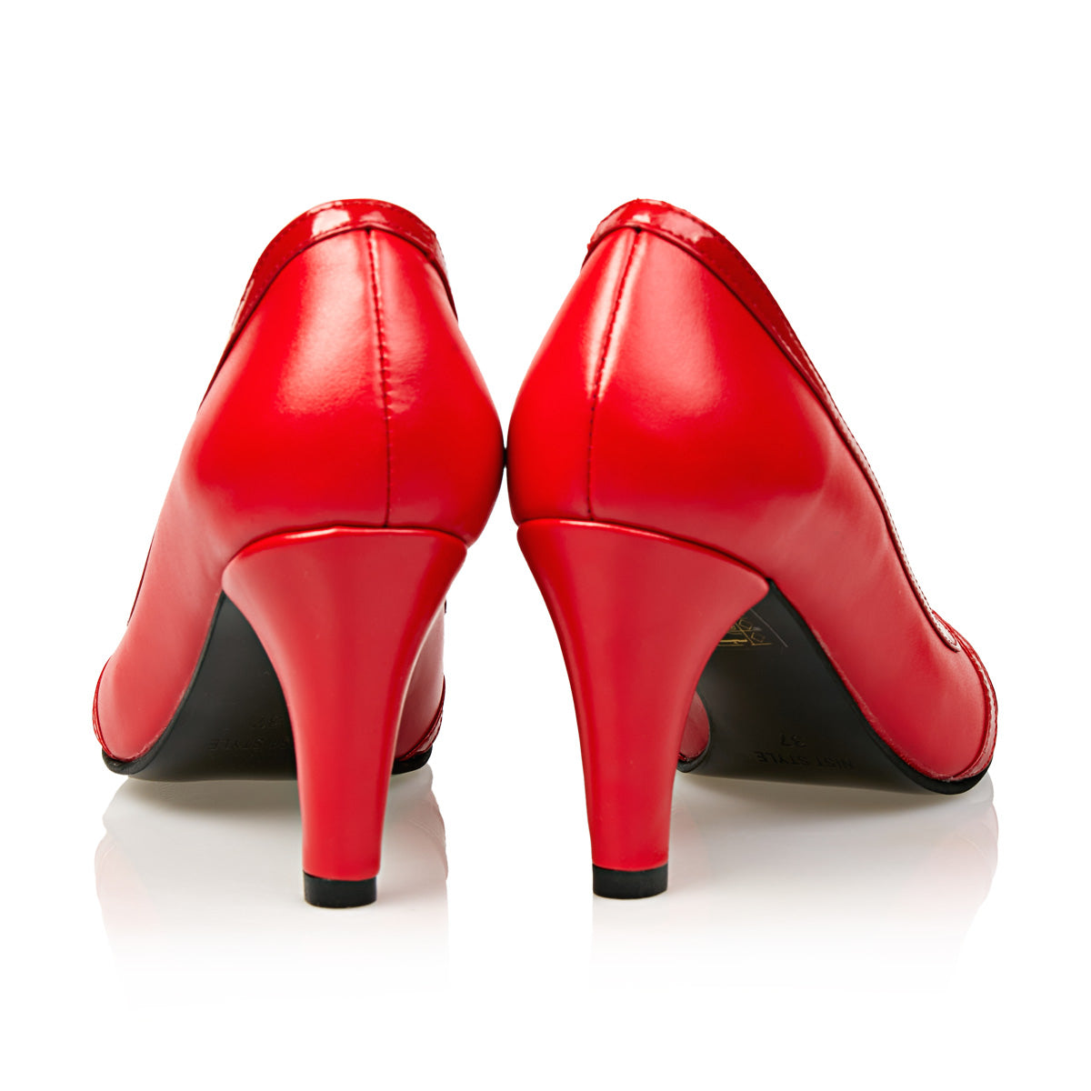 Pantofi Damă Eleganți Din Piele Naturală Roșie 20106