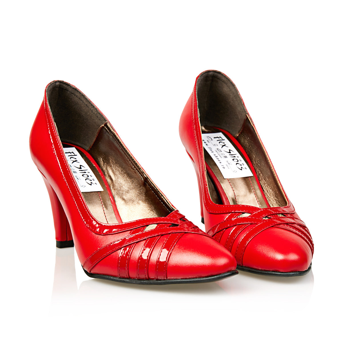 Pantofi Damă Eleganți Din Piele Naturală Roșie 20106