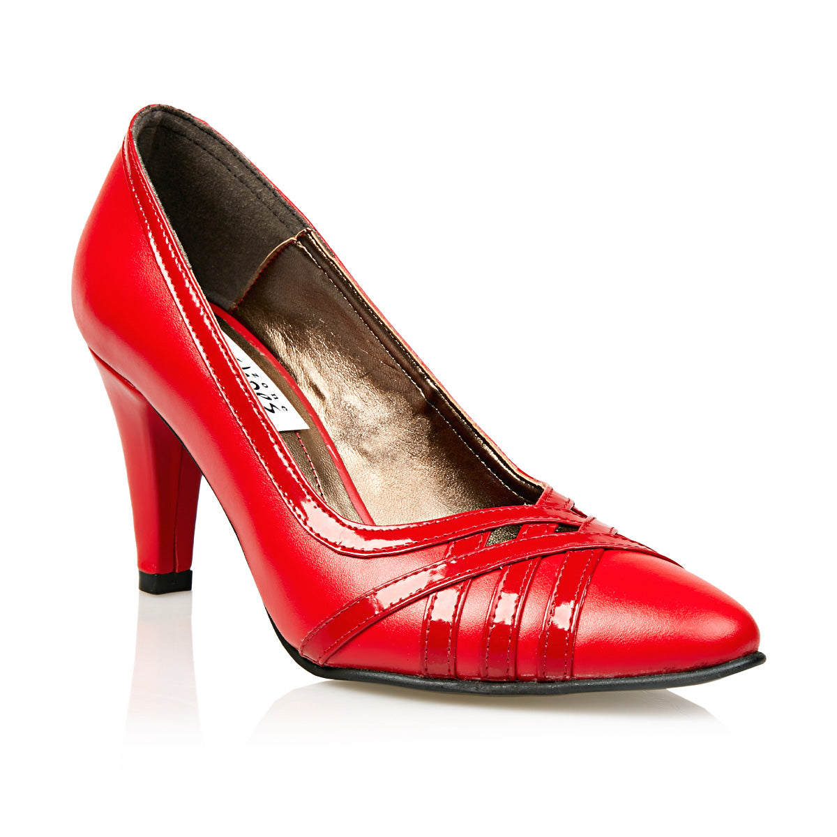 Pantofi Damă Eleganți Din Piele Naturală Roșie 20106