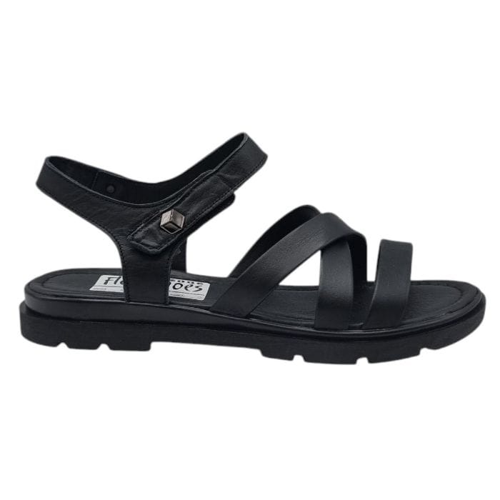 Sandale Damă Casual Confort Din Piele Naturală Neagră 13801