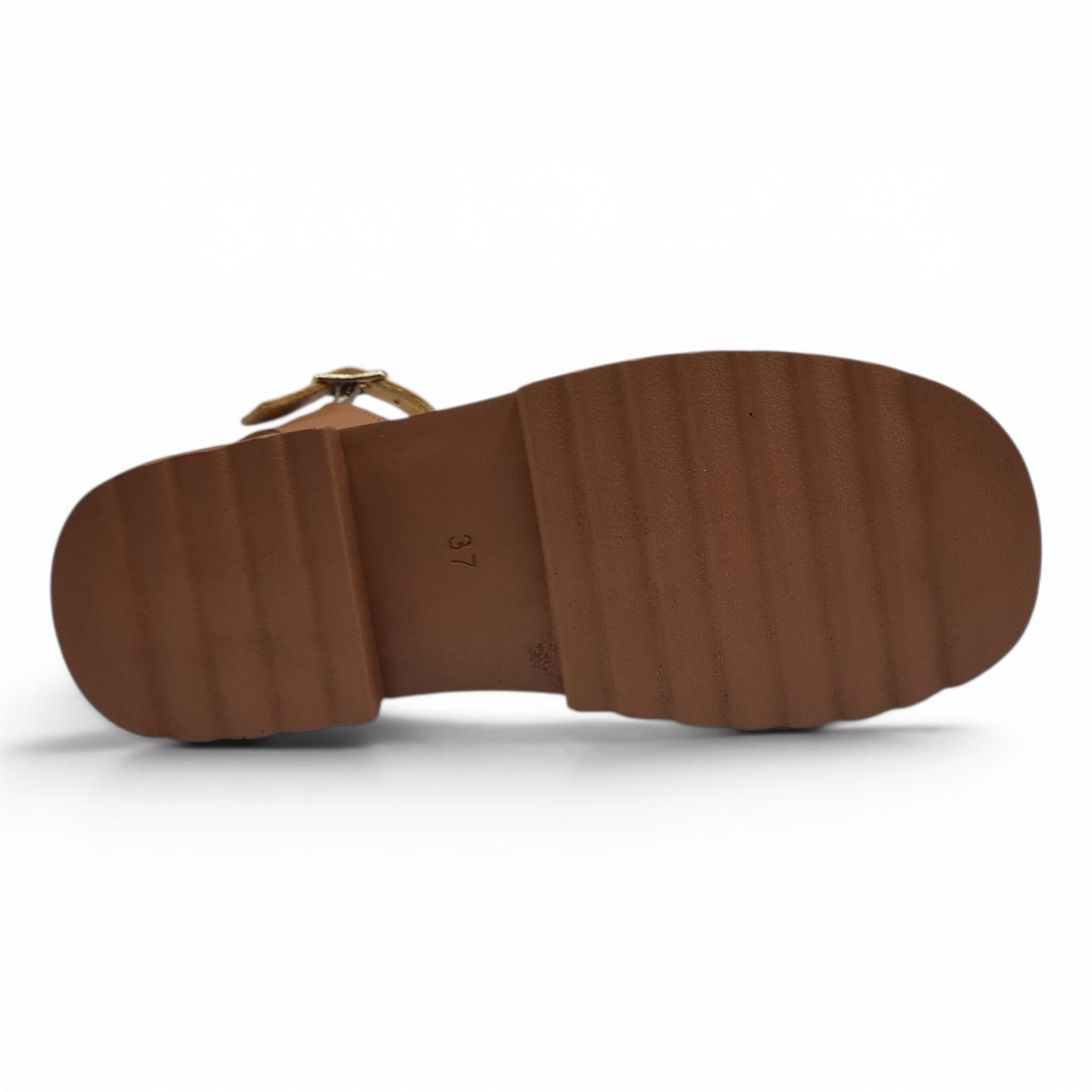 Sandale Damă Casual Confort Din Piele Naturală Maro Color 13783