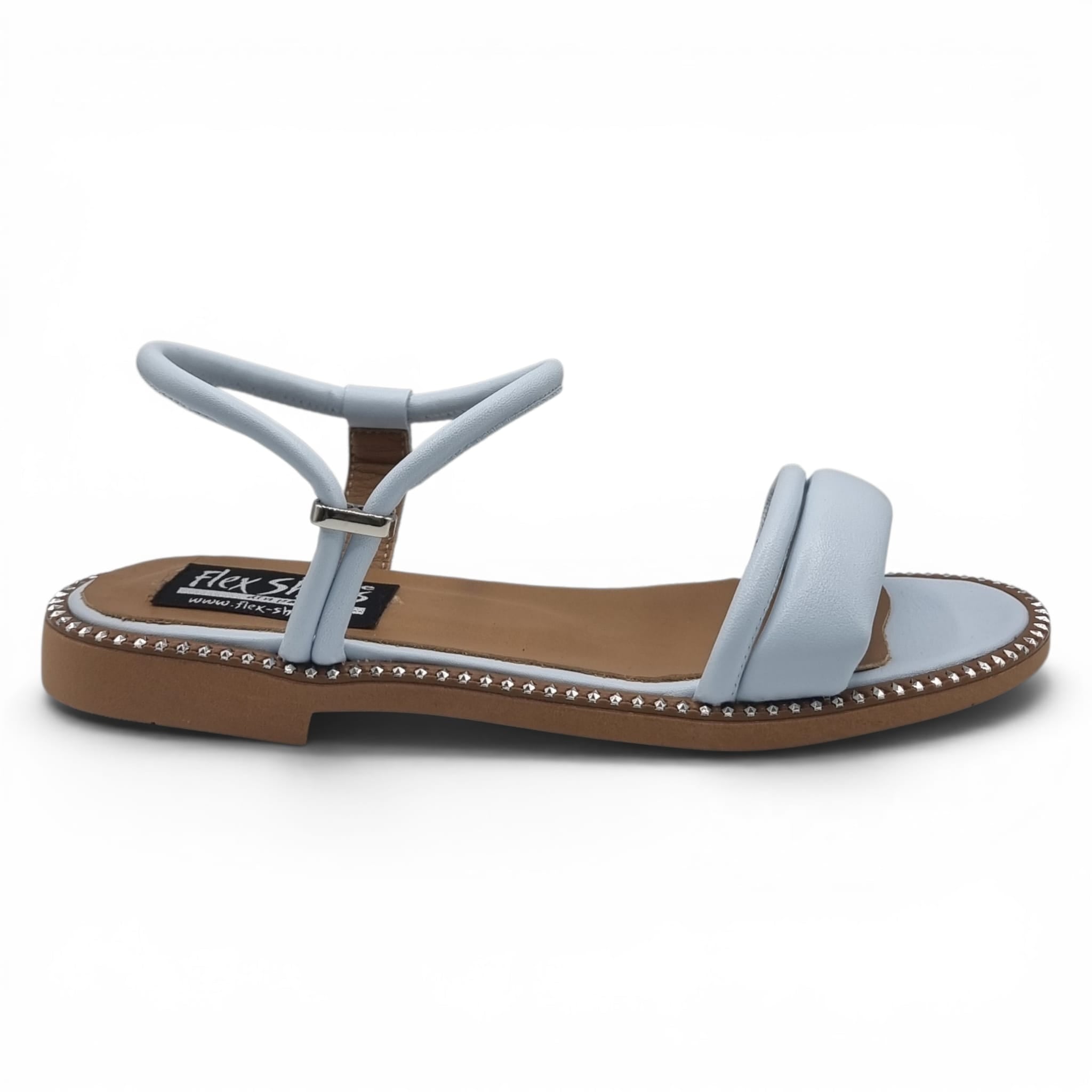 Sandale Damă Casual Confort Din Piele Naturală Blue 13773