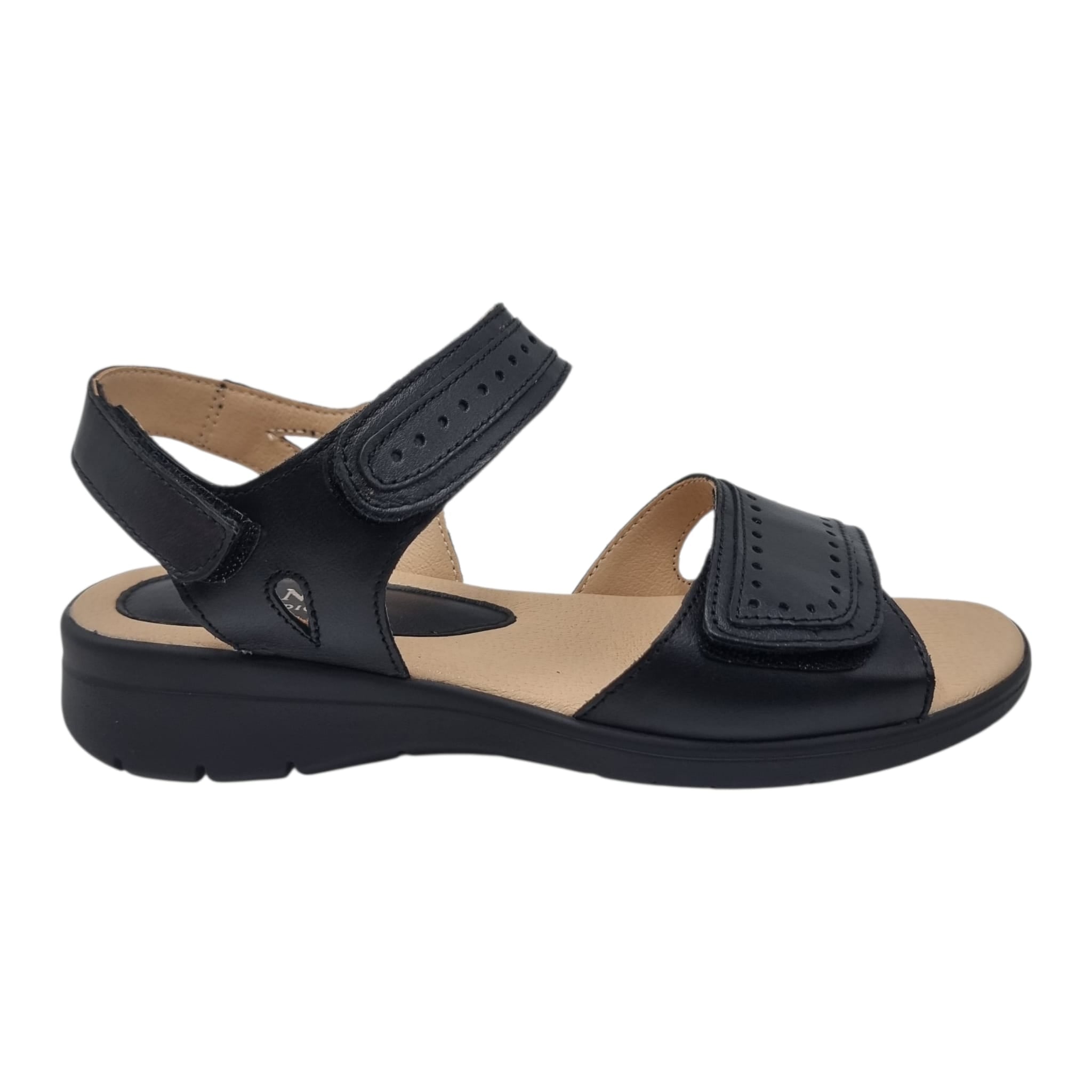 Sandale Damă Casual Confort Din Piele Naturală Neagră 13828