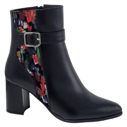 Ghete Damă Elegante Din Piele Naturală Neagră Zug 40183