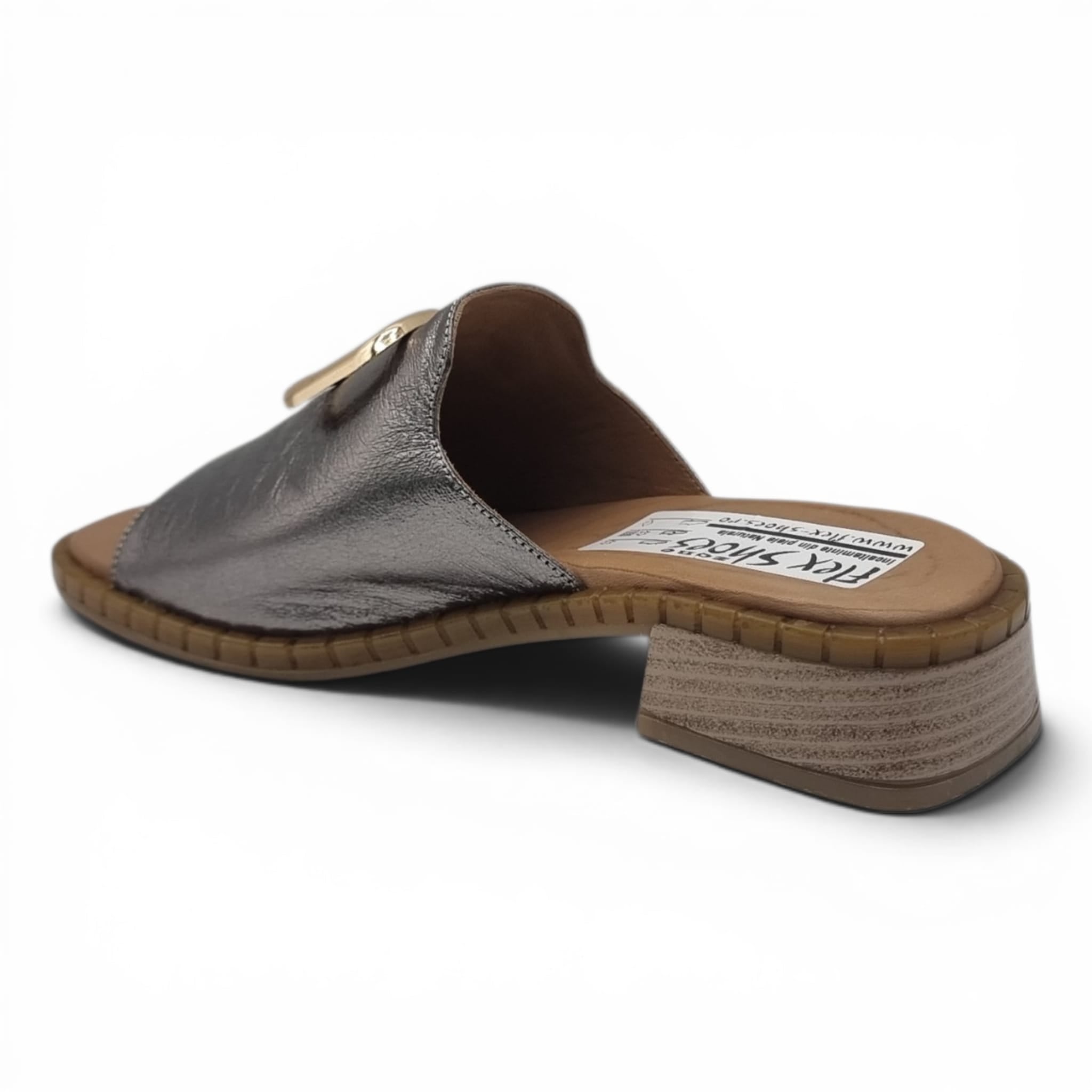 Sandale Damă Casual Confort Din Piele Naturală Gri 13797