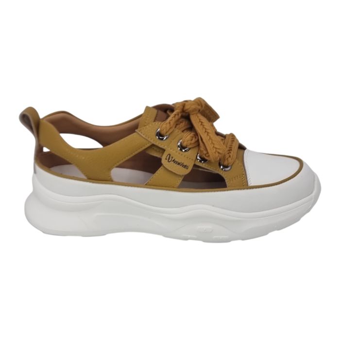 Sandale Damă Casual Confort Din Piele Naturală Galbenă 13833