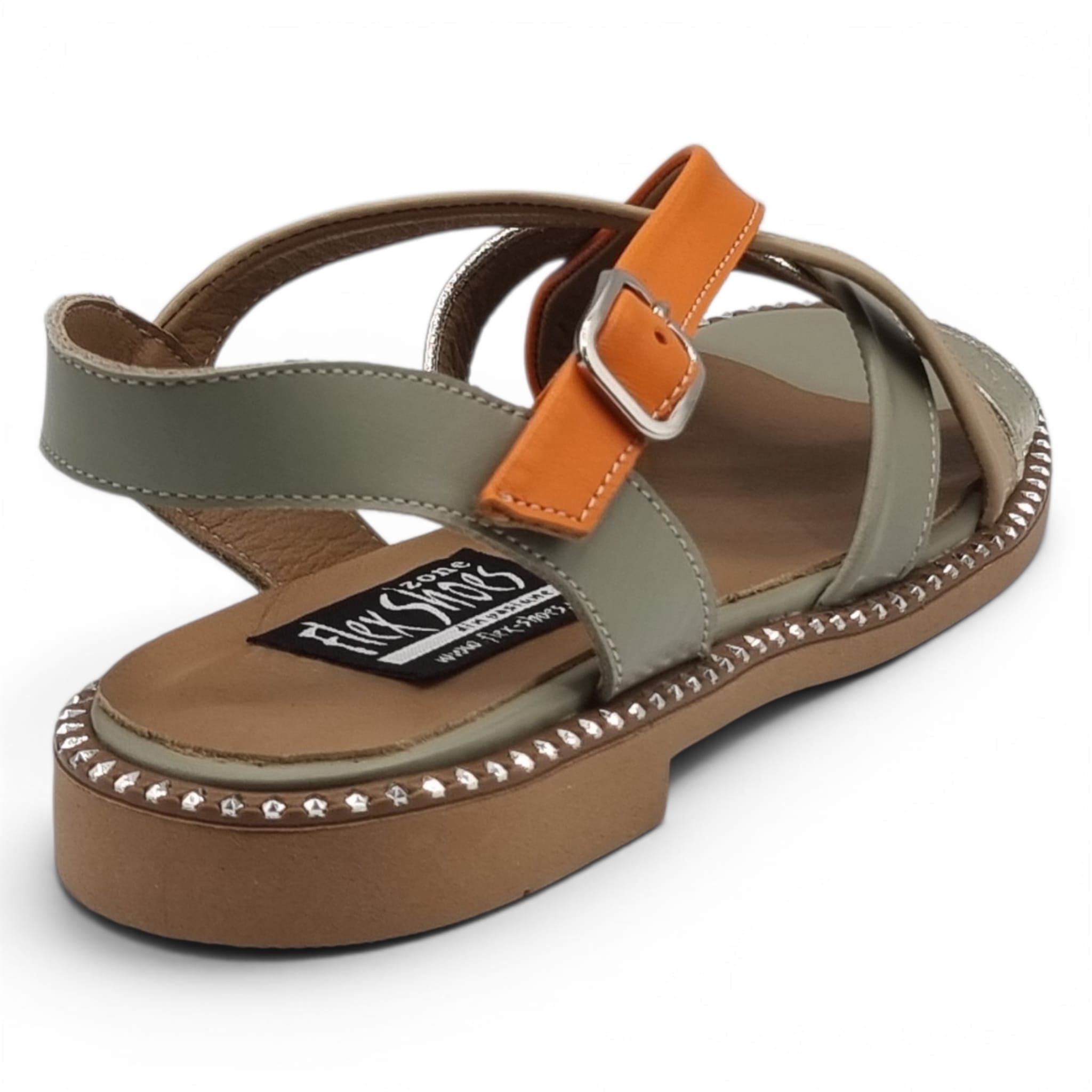 Sandale Damă Casual Confort Din Piele Naturală Avocado 13770