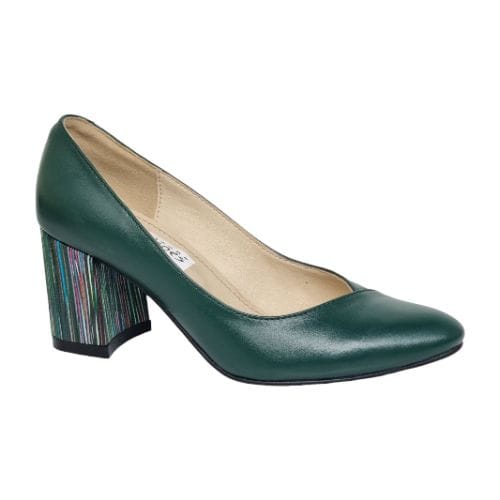 Pantofi Damă Eleganți Din Piele Naturală Verde 20846