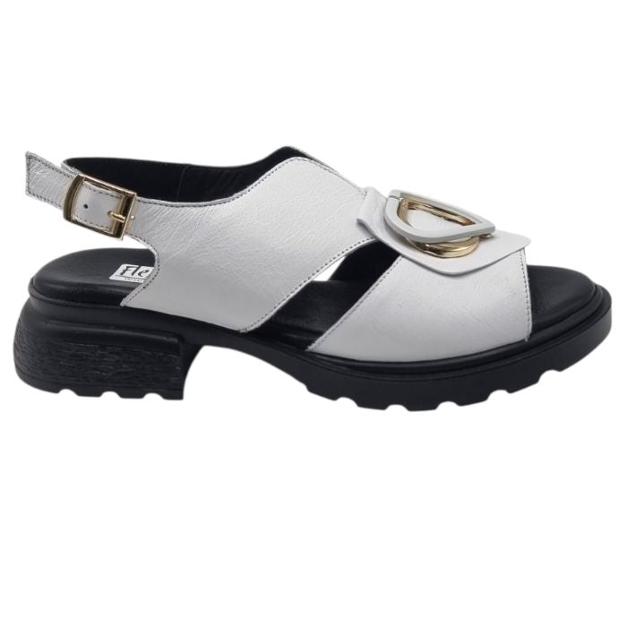 Sandale Damă Casual Confort Din Piele Naturală Albă 13788
