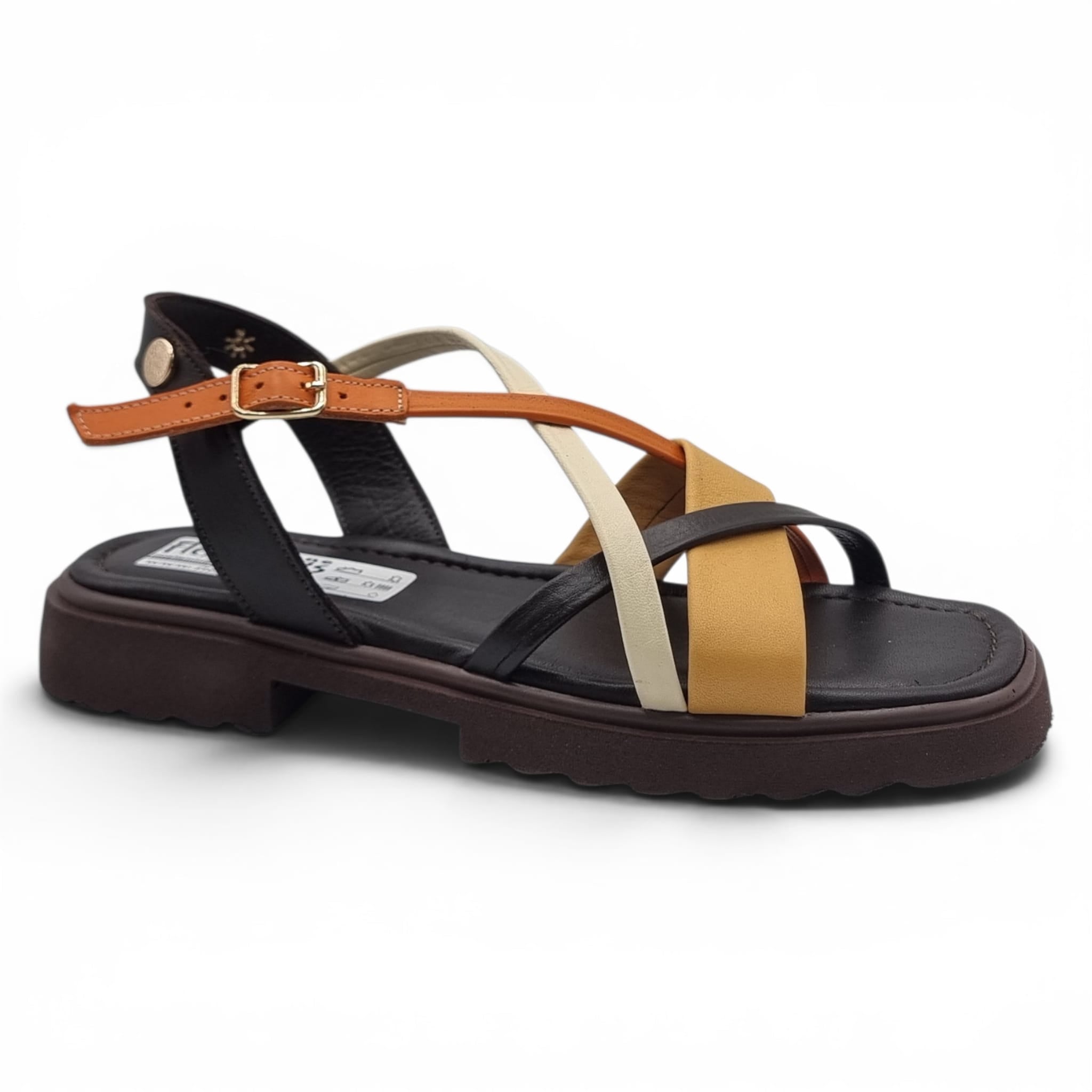 Sandale Damă Casual Confort Din Piele Naturală Neagră Color 13768