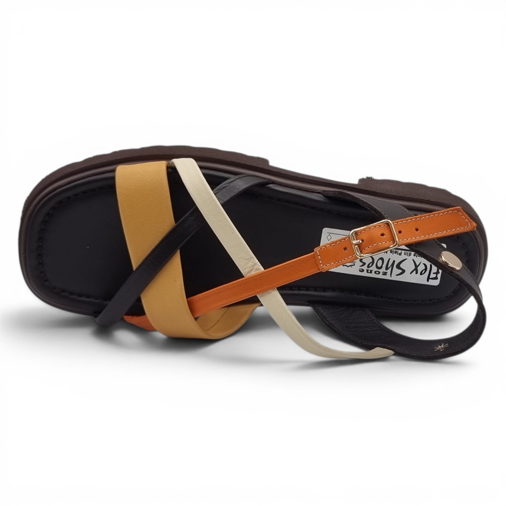 Sandale Damă Casual Confort Din Piele Naturală Neagră Color 13768