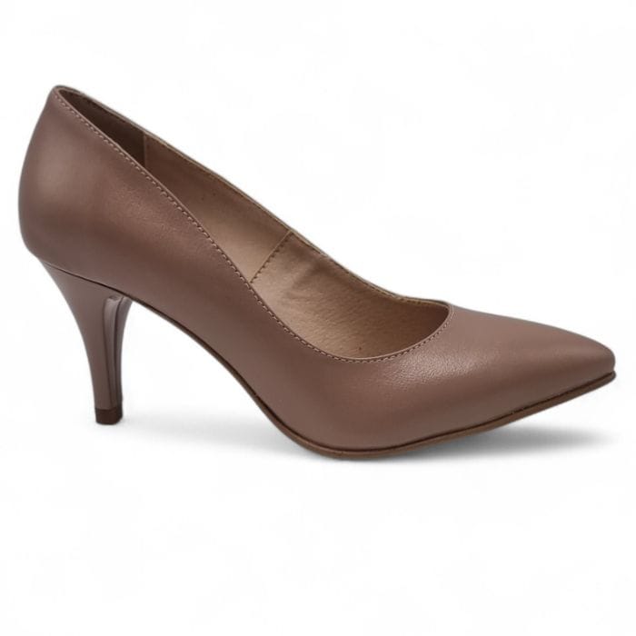 Pantofi Damă Eleganți Din Piele Naturală Capucino 20849