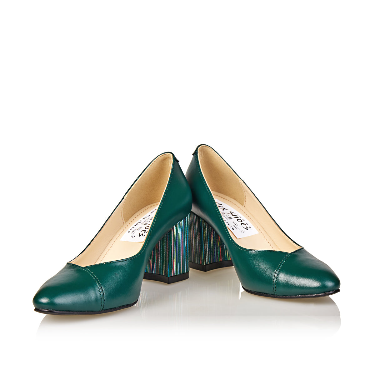 Pantofi Damă Eleganți Din Piele Naturală Verde 20110