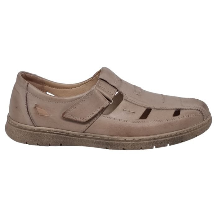 Pantofi Bărbați Din Piele Naturală Perforată Nisip 6548