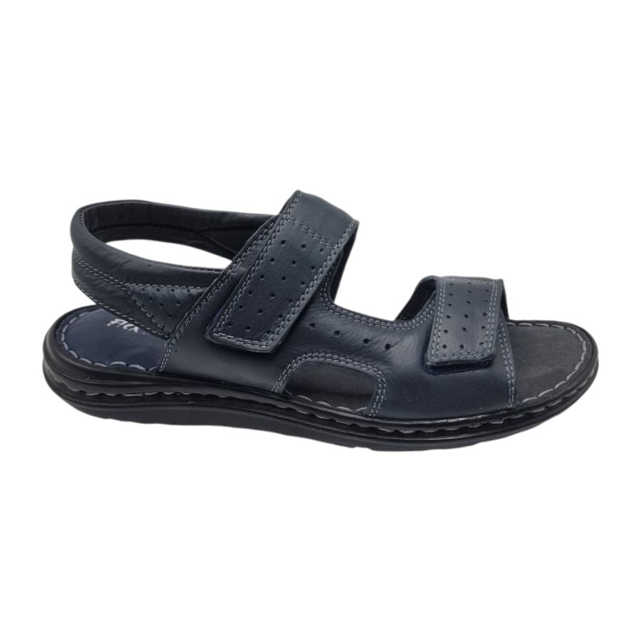Sandale Pentru Bărbați Din Piele Naturală Blue 5526