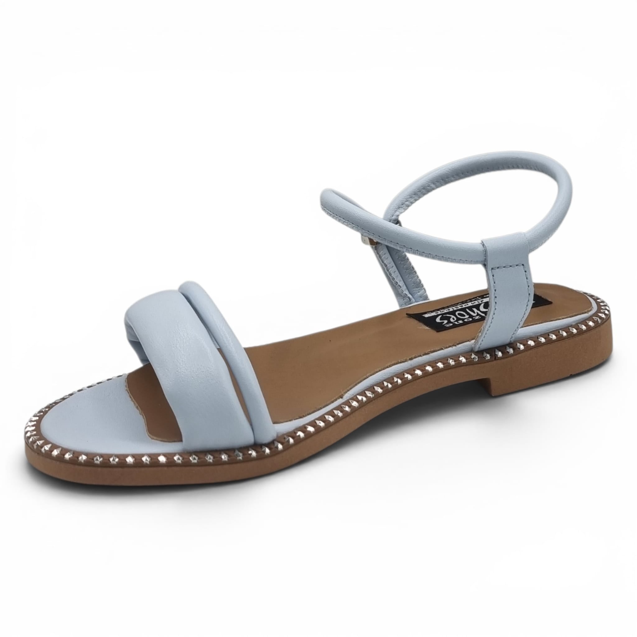 Sandale Damă Casual Confort Din Piele Naturală Blue 13773