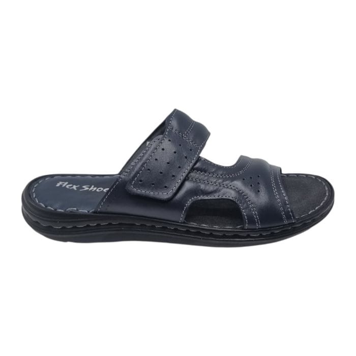 Sandale Pentru Bărbați Din Piele Naturală Blue 5538
