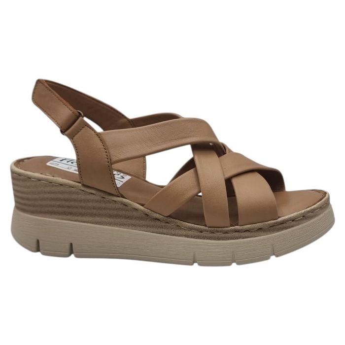 Sandale Damă Casual Confort Din Piele Naturală Capucino 13805