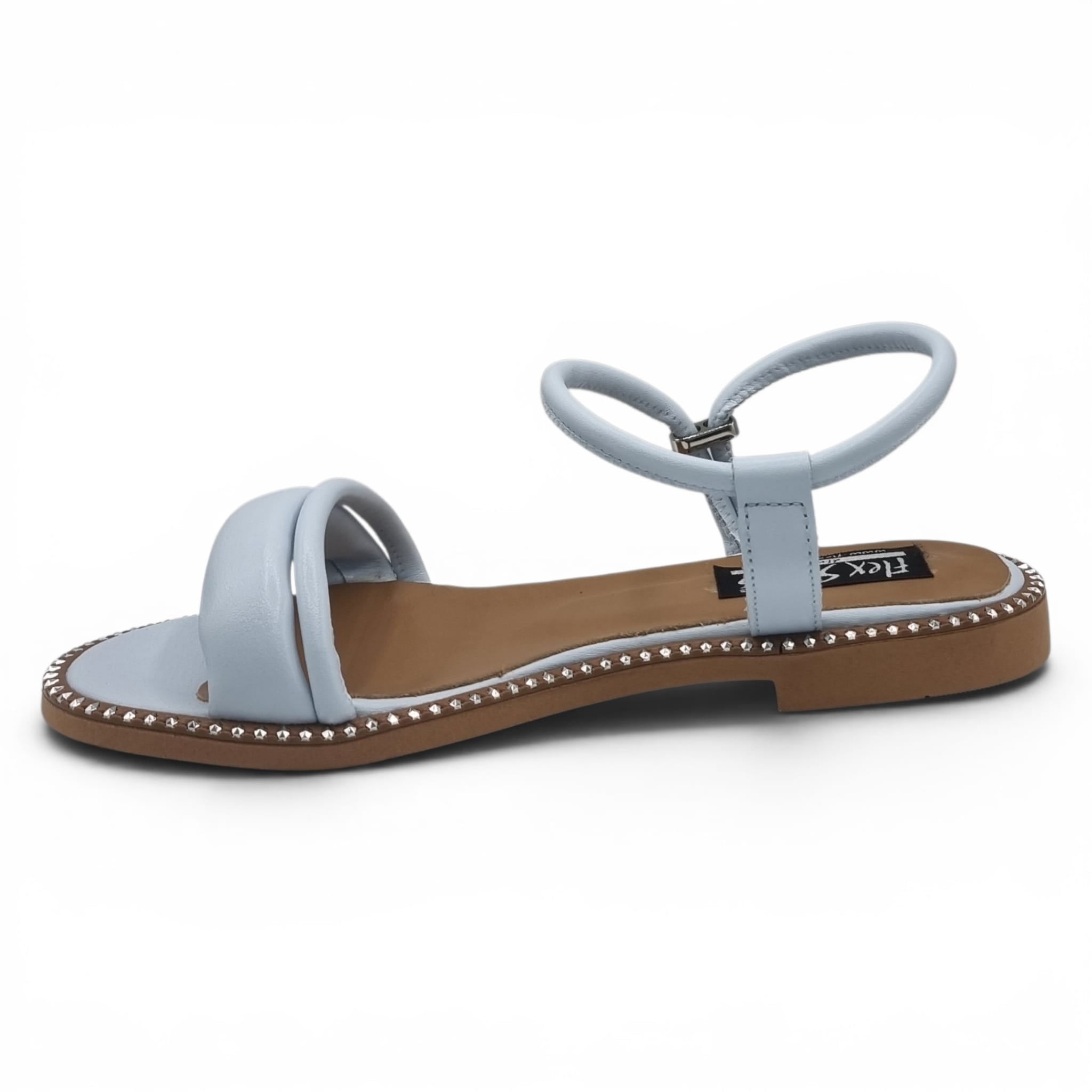 Sandale Damă Casual Confort Din Piele Naturală Blue 13773