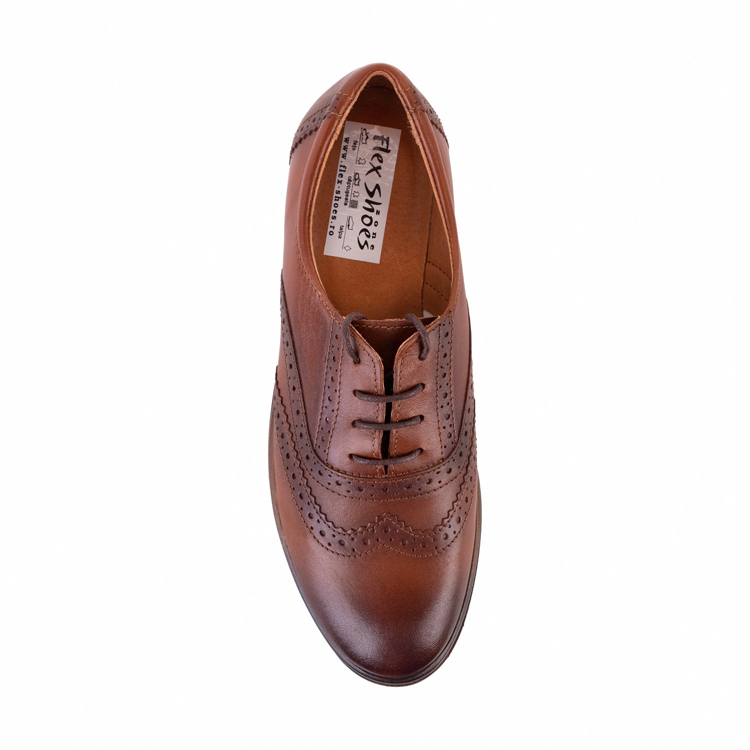 Pantofi Damă Casual Confort Din Piele Naturală Maro 25100