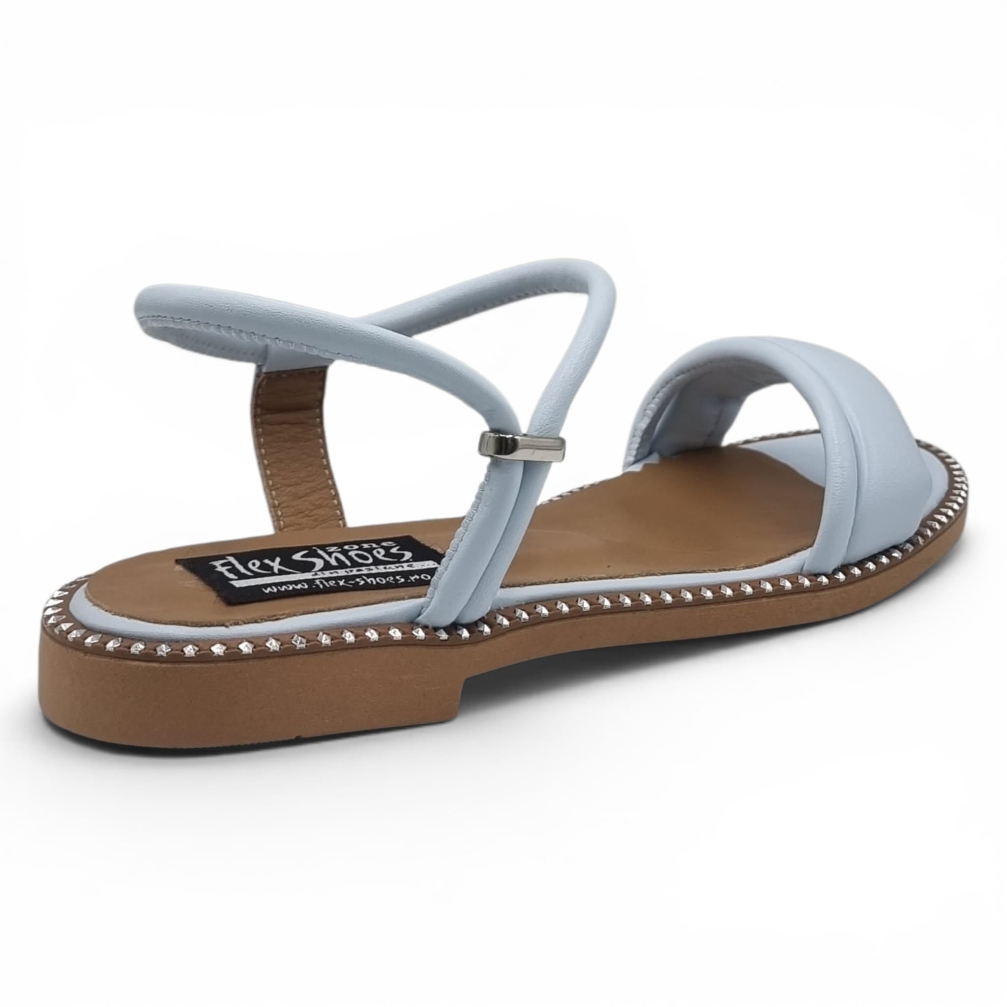 Sandale Damă Casual Confort Din Piele Naturală Blue 13773