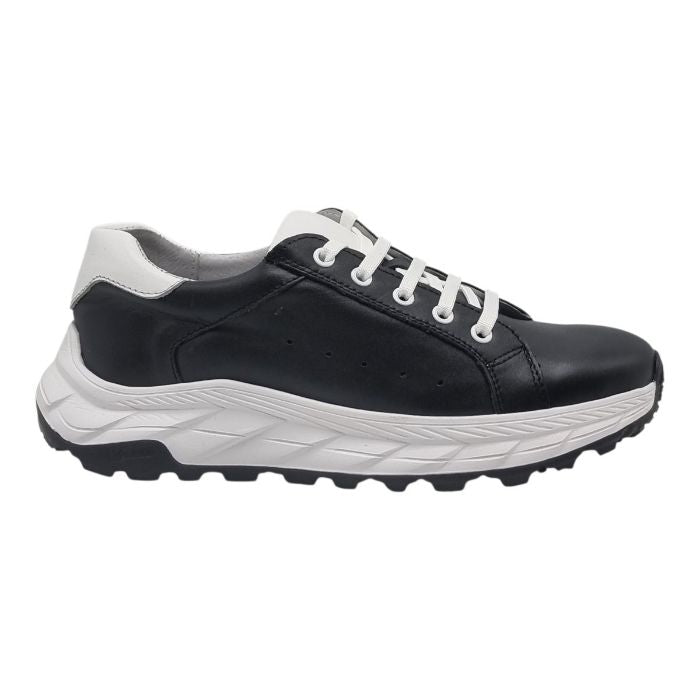 Pantofi Bărbați Sport Din Piele Naturală Neagră 3574